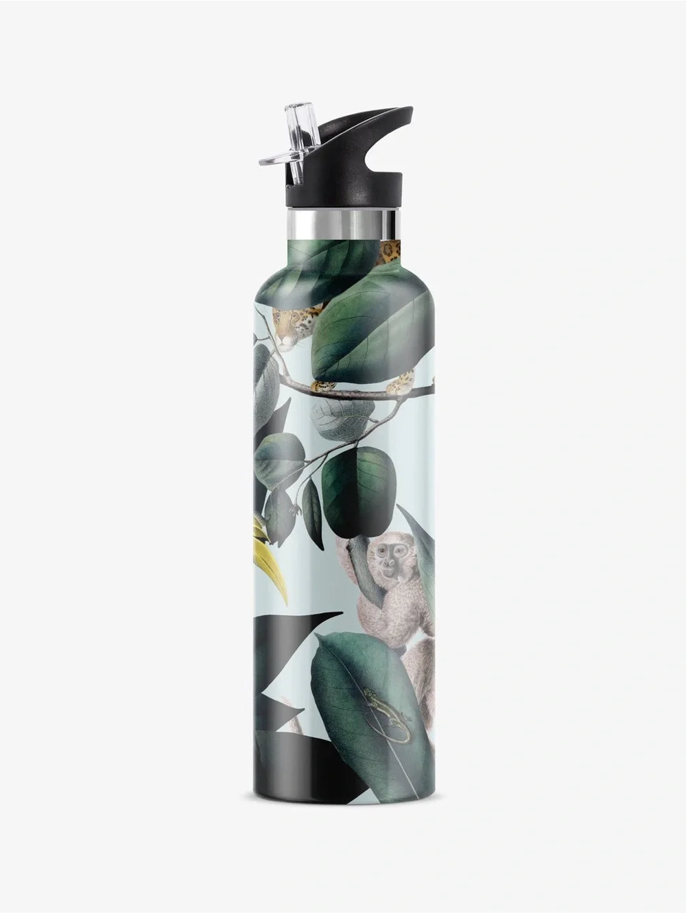 Bougie double walled insulated water bottle/Rainforest Trust/wild creatures/25oz